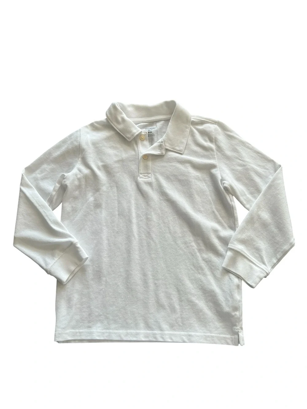 OshKosh B’gosh Boys Long Sleeve Polo Shirt Bundle Size 8 Navy & White. Uniform.